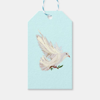 Dove & Olive Branch Sticker Gift Tags