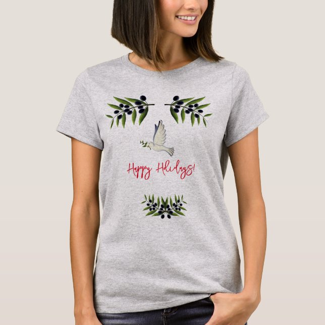 Dove Olive Branch  T-Shirt (Front)