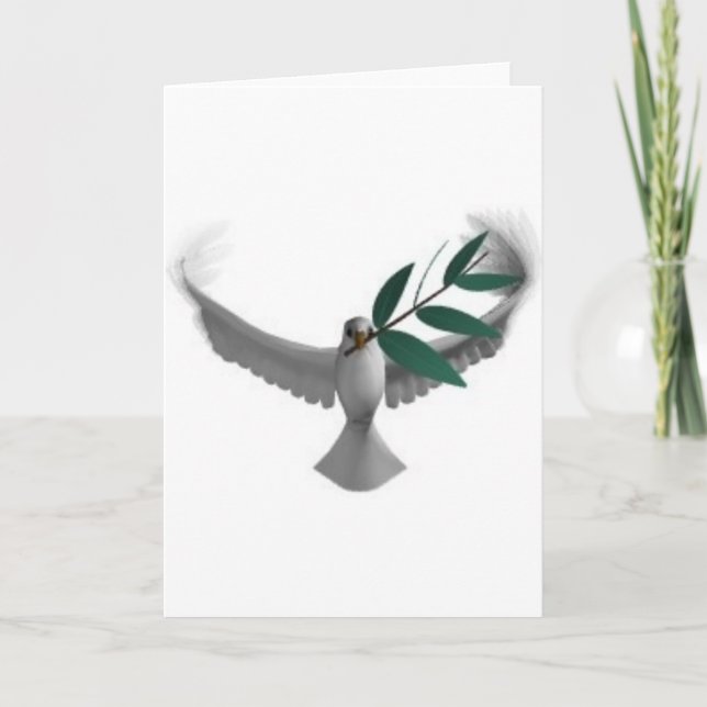 Dove-olivebranch Holiday Card (Front)