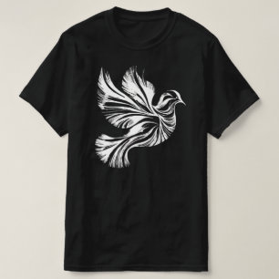 Dove Outline Black T-Shirt