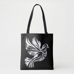 Dove Outline Tote Bag
