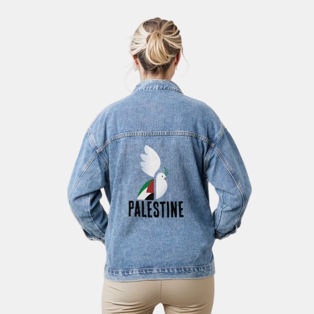 Dove paisible avec Art Drapeau de Palestine libre (Modèle)