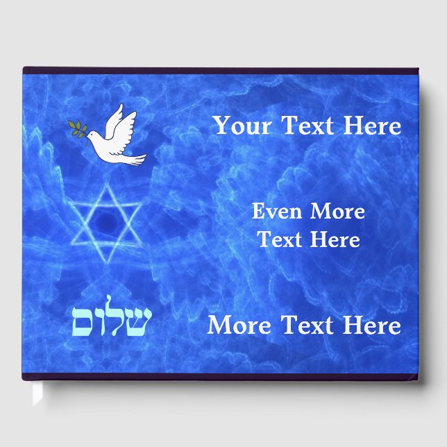 Dove - Shalom Guest Book (Front)