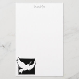 Dove stationery personalized
