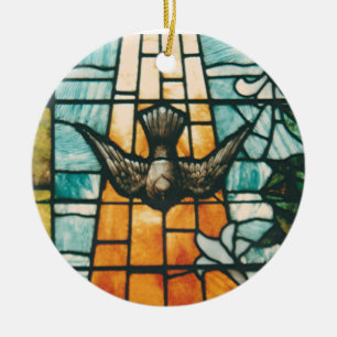 Dove Symbolizing the Holy Spirit Ceramic Ornament