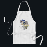 Dove Tallit Menorah Standard Apron<br><div class="desc">This beautiful design incorporates the Magan David, Dove, Tallit & Menorah.</div>