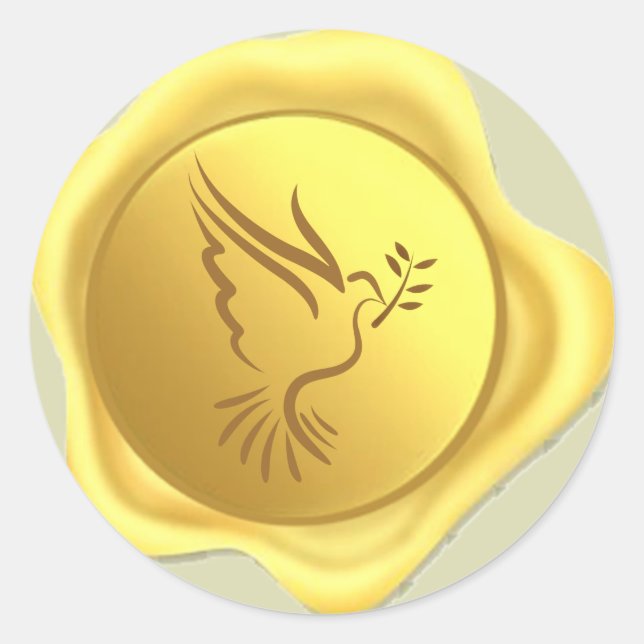 Dove Wax Seal Sticker (Front)