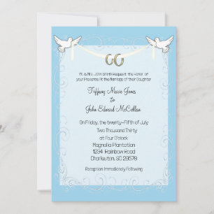 Dove Wedding Invitation