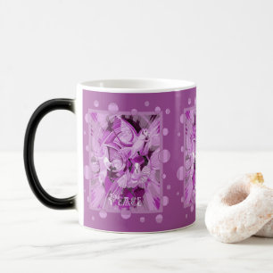 Dove With Celtic Peace Text In Lilac Tones Magic Mug