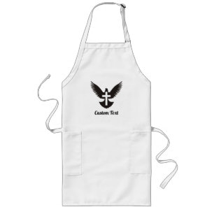 Dove with Cross Long Apron