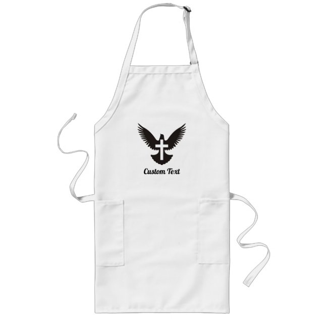 Dove with Cross Long Apron (Front)