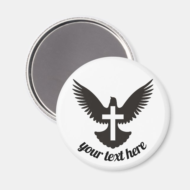 Dove with Cross Magnet (Front/Back)