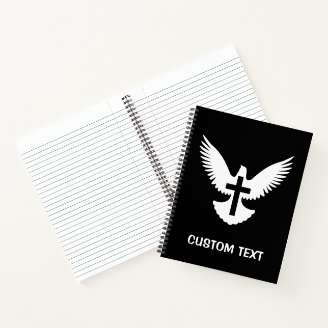 Dove with Cross Notebook (Inside)