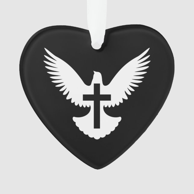 Dove with Cross Ornament (Front)