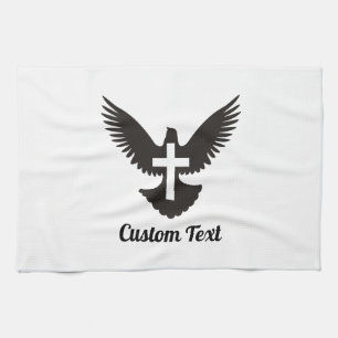 Dove with Cross Towel