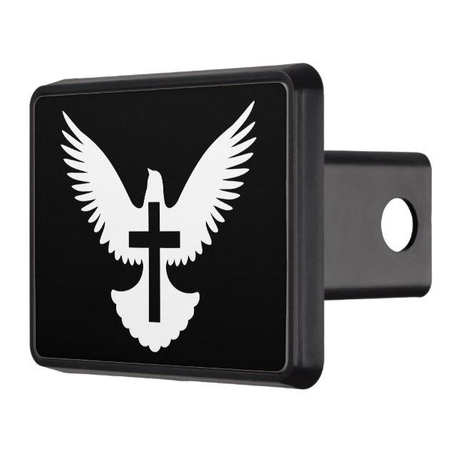 Dove with Cross Trailer Hitch Cover (Left)