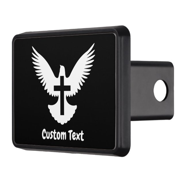 Dove with Cross Trailer Hitch Cover (Left)