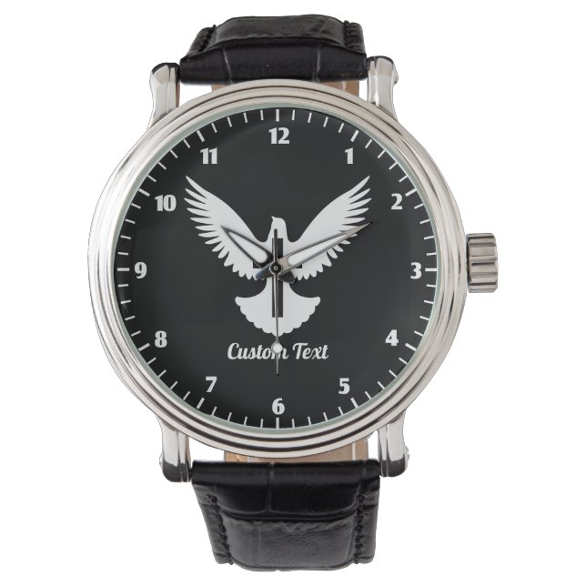 Dove with Cross Wrist Watch (Front)