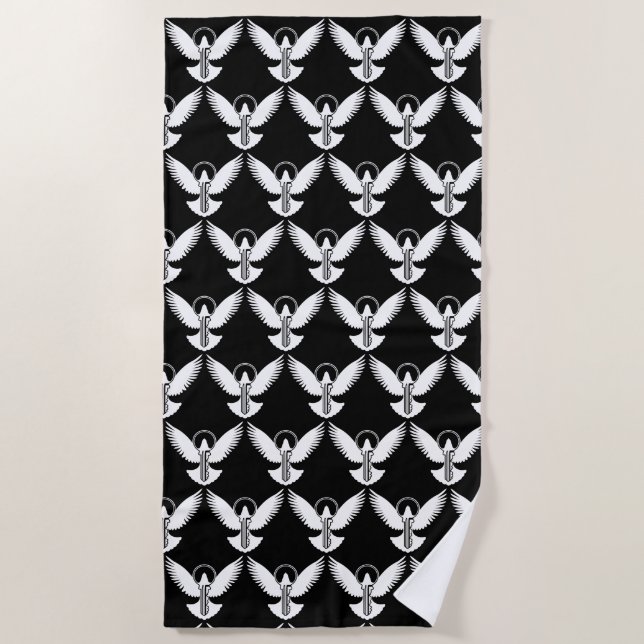 Dove with Key Beach Towel (Front)