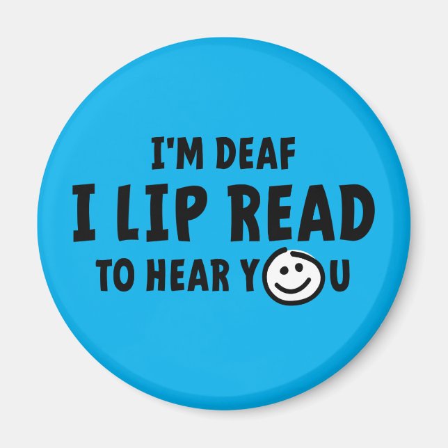 Doven, slechthorend, doofheid, gebaren taal magnet (Front)