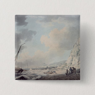 Dover Cliffs 2 Inch Square Button