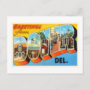 Dover Delaware DE Old Vintage voyage Carte postale