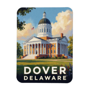 Dover Delaware First State Travel Magnet