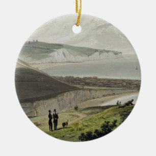 Dover, from Shakespeare's Cliff, from 'A Voyage Ar Ceramic Ornament