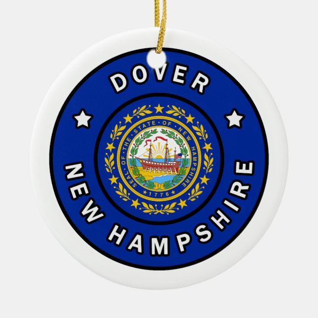 Dover New Hampshire Ceramic Ornament (Front)