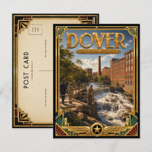 Dover New Hampshire Vintage Art Deco Golden Age Postcard