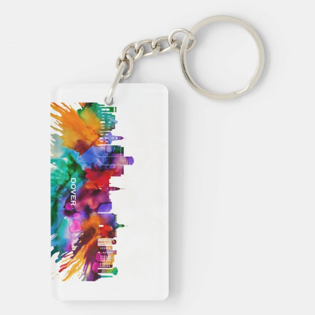 Dover Skyline Keychain (Back)