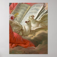 Doves, 1764 by Francois Boucher