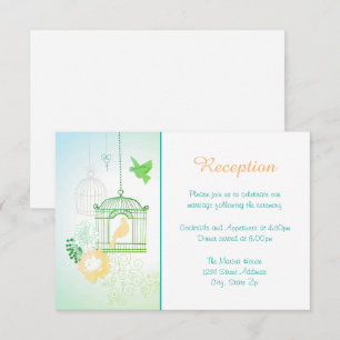 Doves & Cages - Reception Invitation