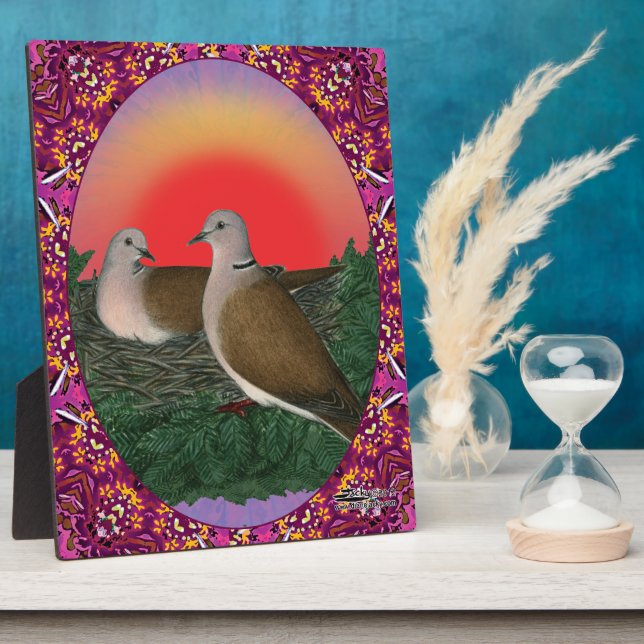 Doves Framed Plaque (Side)