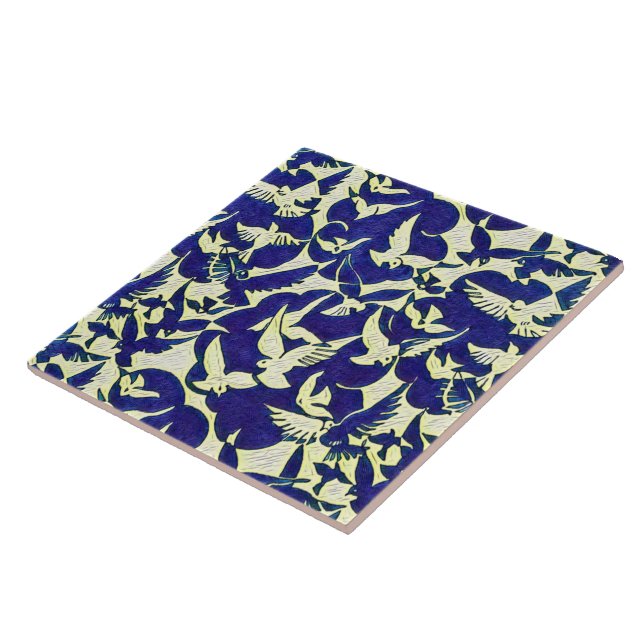 Doves in Flight Tile (Side)