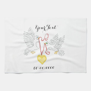 Doves Of Love Kitchen Towel