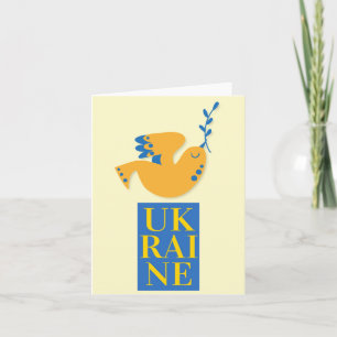 Doves of Peace: Ukraine Unity and Harmony Card