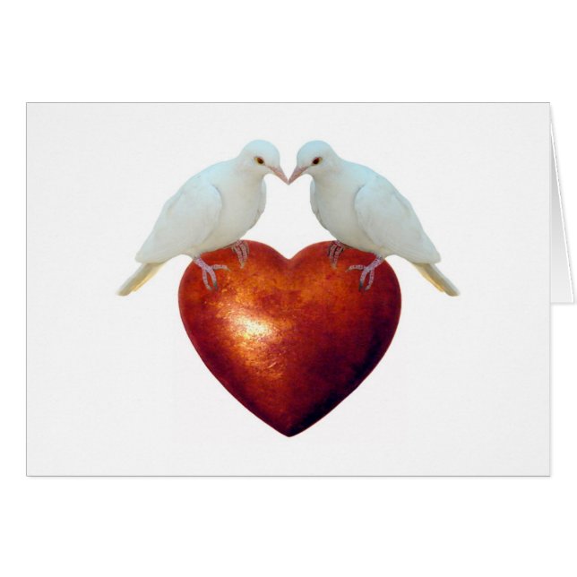 Doves on Heart (Front Horizontal)