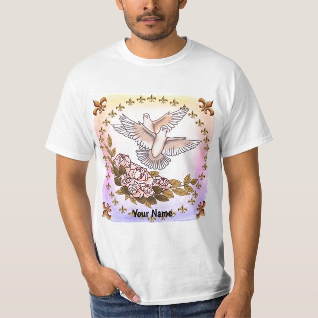 Doves Roses  t-shirt (Front)
