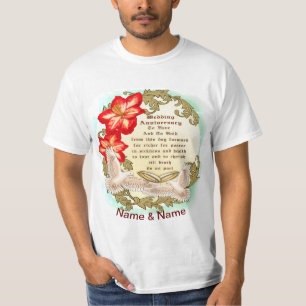 Doves Wedding Anniversary custom t-shirt