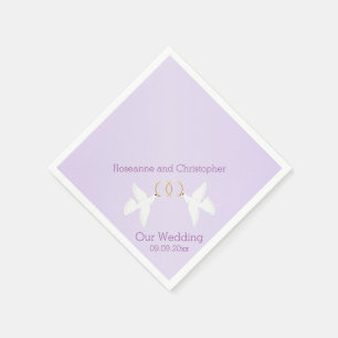 Doves Wedding Napkin