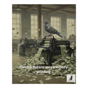 Dovish Means More Money Printing Poster