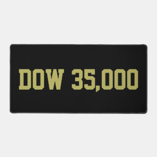 Dow 35000 Stock Market Celebration Desk Mat