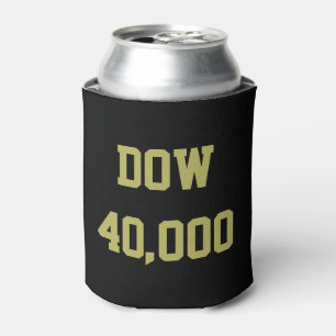 Dow 40000 Stock Market Celebration Can Cooler