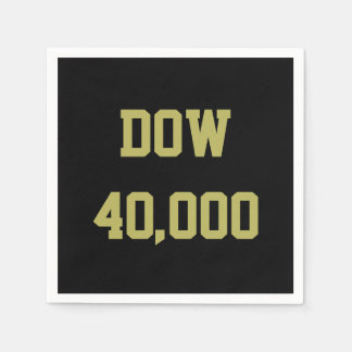 Dow 40000 Stock Market Celebration Napkin