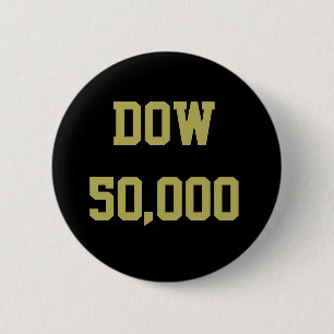 Dow 50,000 Stock Market Celebration 2 Inch Round Button