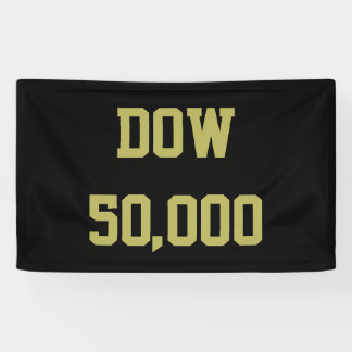 Dow 50,000 Stock Market Celebration Banner