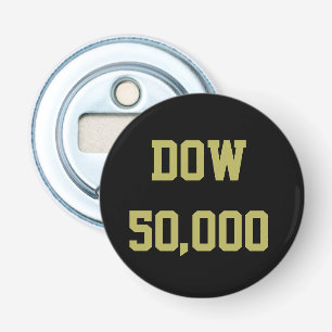 Dow 50,000 Stock Market Celebration Bottle Opener