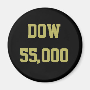 Dow 55,000 Stock Market Celebration Magnet