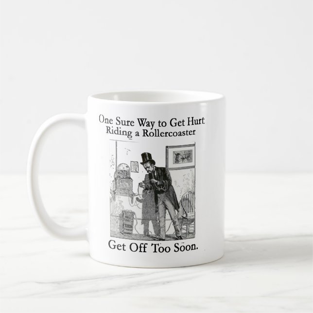 Dow Jones Rollercoaster - Stay On! Coffee Mug (Left)